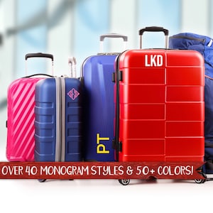 Luggage Decal, Monogram Luggage Decal, Suitcase Initials, Suitcase Name, Luggage Sticker, Luggage Name, Personalized Luggage Decal, Sticker