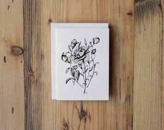 Blank Note Cards, Set of 10 Notecards, Note Cards Floral, Note Cards with Envelopes, Thank You Notes, Notecards with Flowers, Notecard