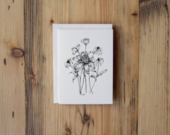 Blank Note Cards, Set of 10 Notecards, Note Cards Floral, Note Cards with Envelopes, Thank You Notes, Notecards with Flowers, Notecard