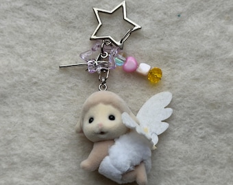 Calico Critter Keychain | Cutie Collectibles Milky Way Babies Beaded Charm