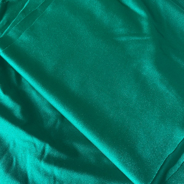 Bright Green Shiny Performance Knit Fabric, Stretchy, 29 Inches and 9 Inches