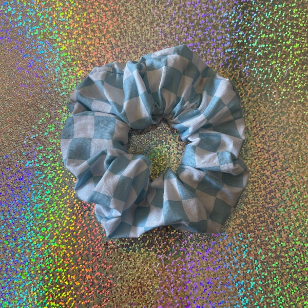 Blue and White SPEED RACER Hair Scrunchie