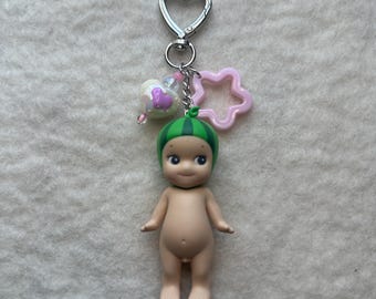 Authentic Sonny Angel Watermelon Keychain: Beaded Kawaii Phone Charm