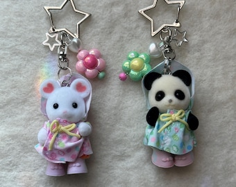 Calico Critter Keychain | Nursery Friends Rainy Day Charm