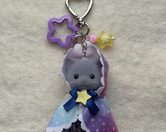 Calico Critter Keychain | Cutie Collectibles Milky Way Friends Beaded Charm