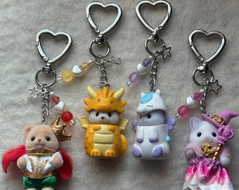 Portachiavi Calico Critter: ciondolo per borsa Fantastical Fairytale Friends