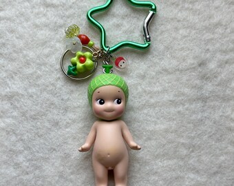 Authentic Sonny Angel Melon Fruit Keychain | Hand-Beaded Kawaii Accessory