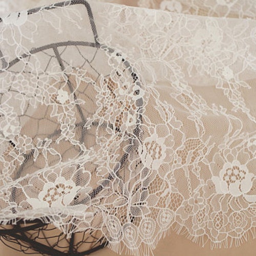 Ivory Beaded Lace Frances