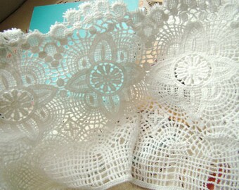 100% cotton lace trim, natural cotton lace trim, cotton guipure lace trim