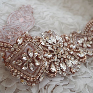 rose gold rhinestone sash applique, crystal applique for wedding sash, gold rhinestone bridal sash belt, crystal sash belt 2016 new arrival