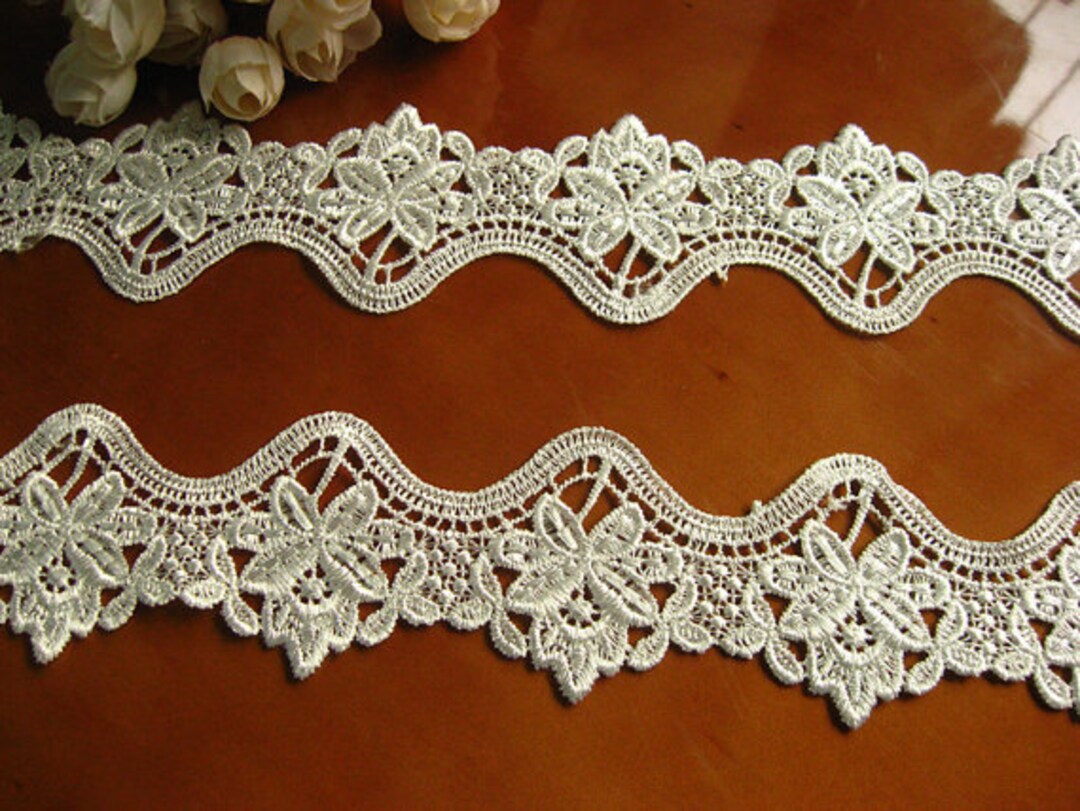 Ivory Lace Trim Venise Lace Bridal Lace Trim Etsy