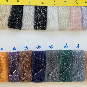 ivory tulle fabric with glitters for bridal dress, costume dress image 9
