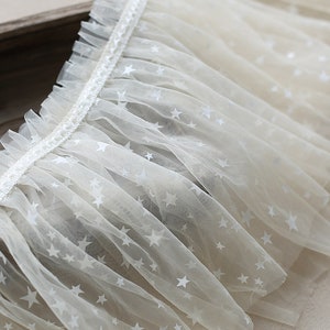 2 Layers Tulle Ruffle With Stars | Light Pink - Etsy