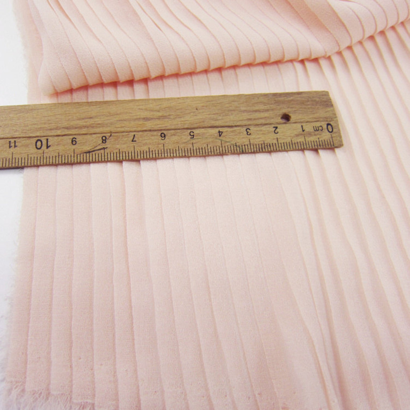 Light pink chiffon accordion pleated fabric for pleated dress Etsy