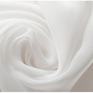 Chiffon Fabric for Dress, Lining Fabric, off White Chiffon Fabric by ...