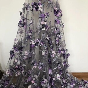 Aqua 3d Embroidered Lace Eb 5034