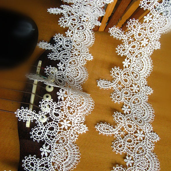 off white lace trim, guipure lace trim, venise lace, bridal lace trim, exquisite lace trim