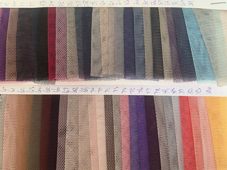 500 Colors Wholesale Tulle Fabric 10 Yards Tulle Lace Fabric Etsy