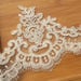 ivory alencon lace trim, cord lace trim for bridal veil, bridal scalloped trim, lace border, lace trimming, cord lace trim cg115