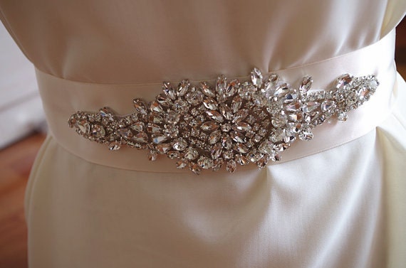 Bridal sash applique sale