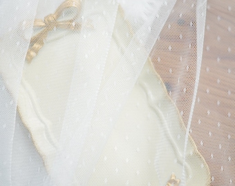 new arrival tulle Lace fabric with polka dots, 30+ colors