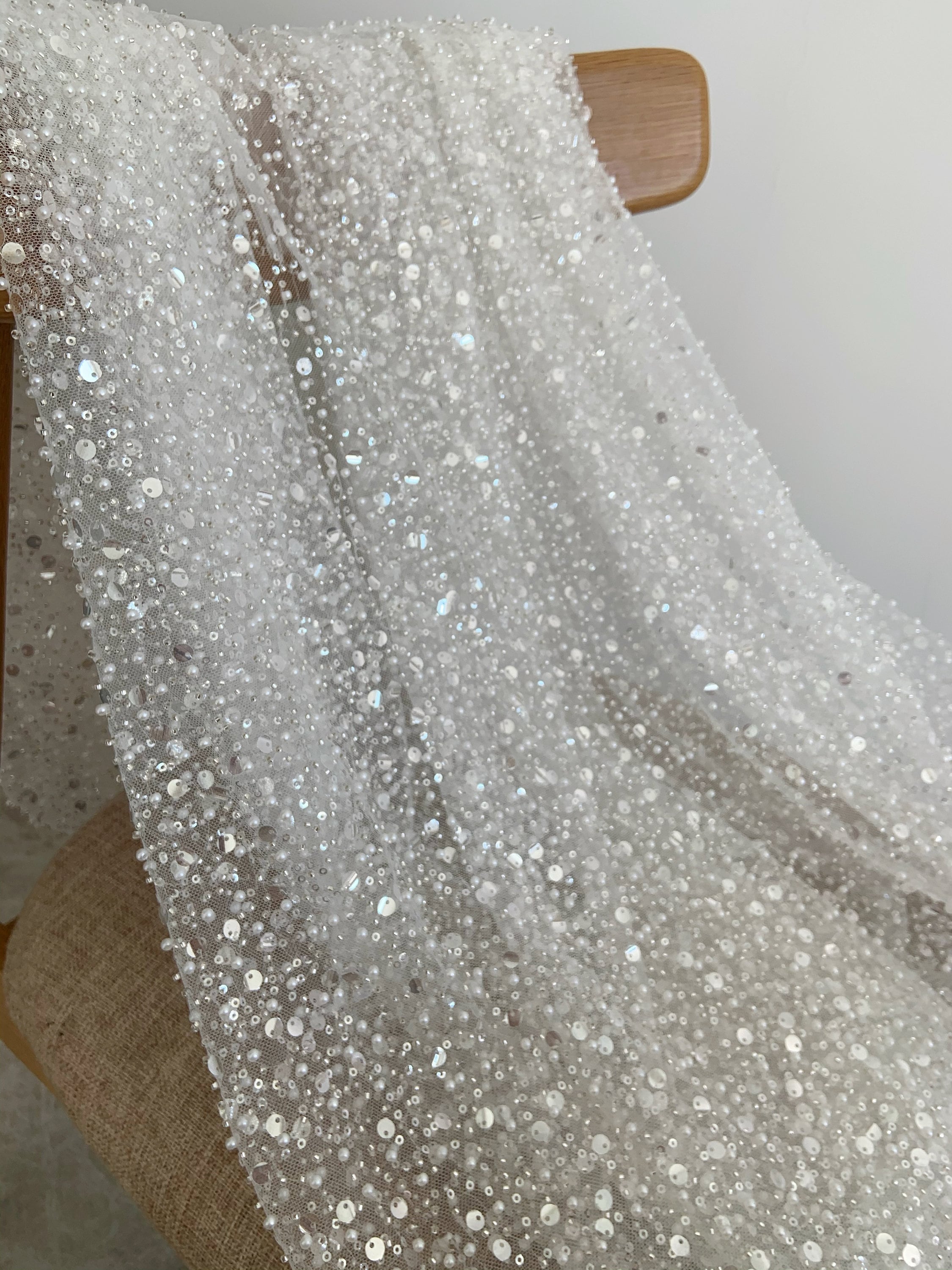 Sequined lace cheap