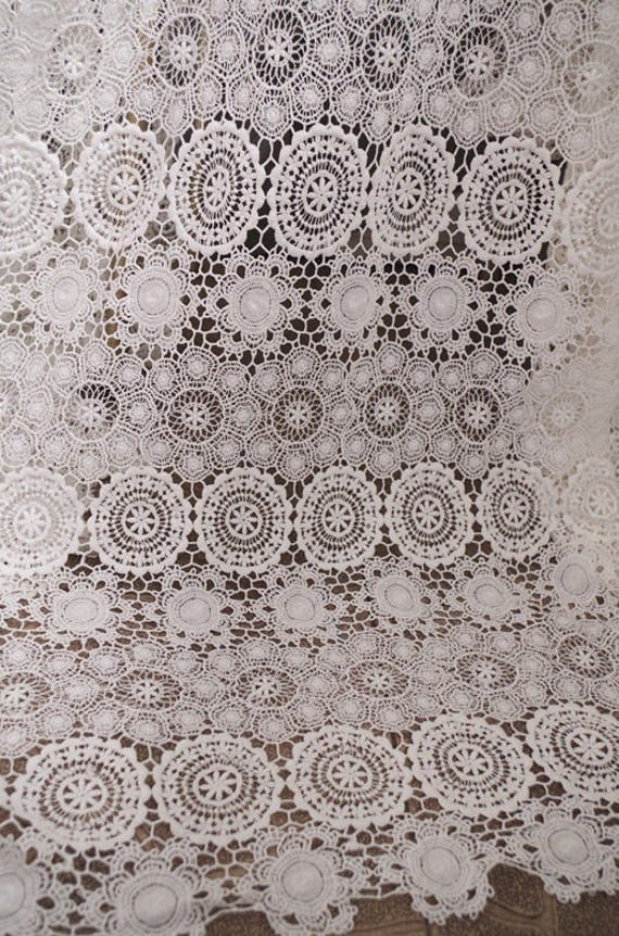 Natural Cotton Lace Fabric, 100% Cotton Lace Fabric, Cotton Natural Cotton Lace Fabric, 100% Cotton Lace Fabric, Cotton