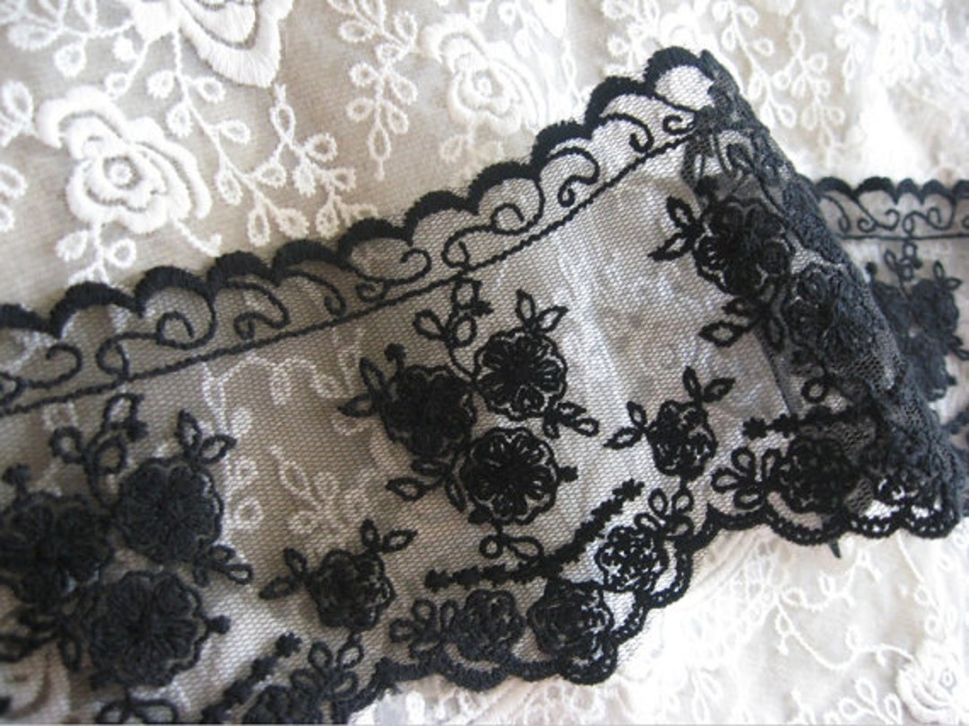 Buy Wholesale China Cotton Embroidered Lace Net Fabric Trim Cotton