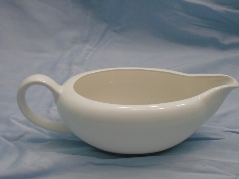 Vintage white ceramic gravy sauce boat signature Japan Etsy