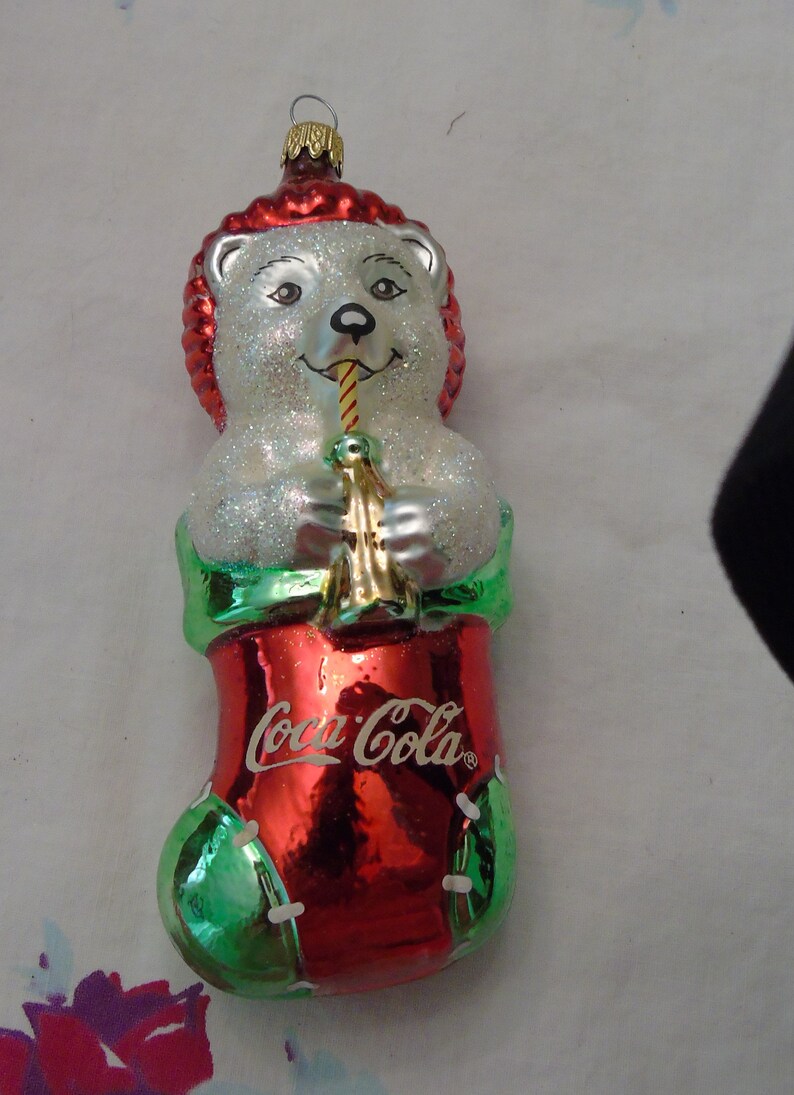 coca cola polar bear christmas decorations