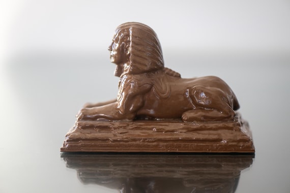 Handmade Egyptian Sphinx Sculpture, Sphinx of Giza Art Deco Home Decor