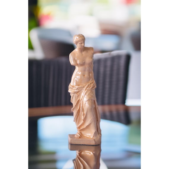 Venus de Milo,Milos Afrodit, 3D Printed Statue, Marble Filament Greek Sculpture (15cm)