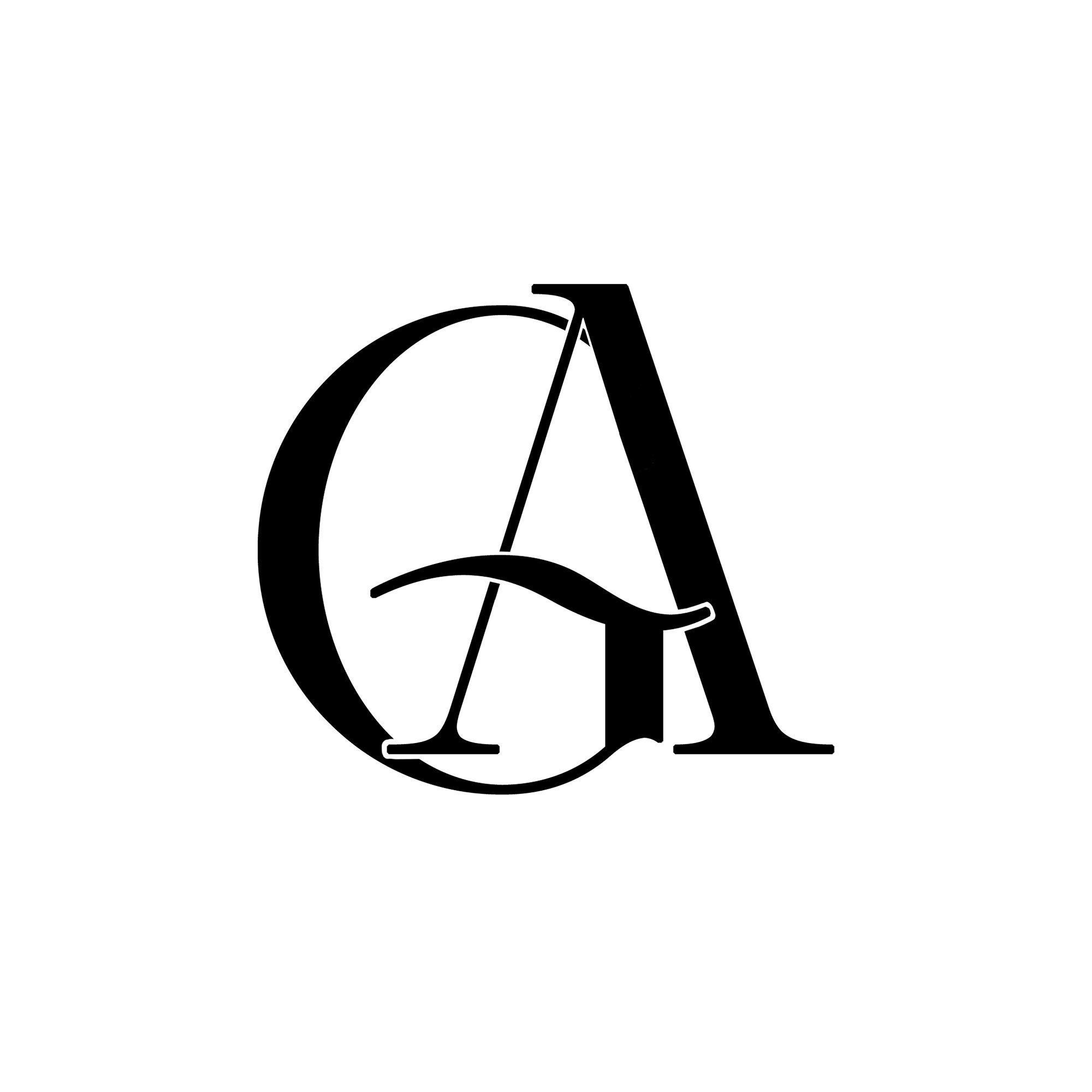 DIY Monogram Logo, AG GA Luxury Letter Editable Logo SVG