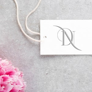 Custom Interlocking DN ND Wedding Monogram Logo Printable Digital Download image 5
