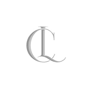 May include: A silver monogram with the letters "C" and "I" intertwined.