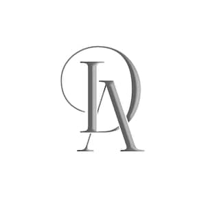 Aangepaste in elkaar grijpende AD DA bruiloft monogram afdrukbare digitale download