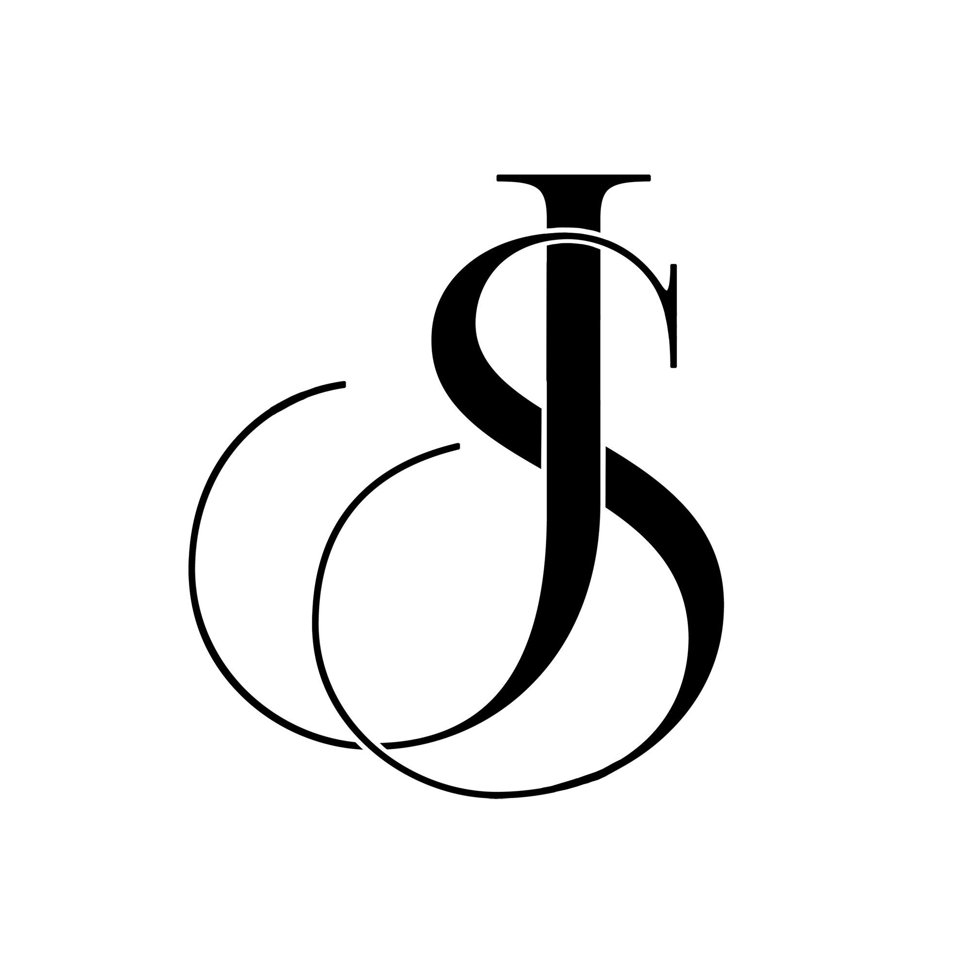 Js Monogram Logo Intertwined Uppercase Letter J Letter S