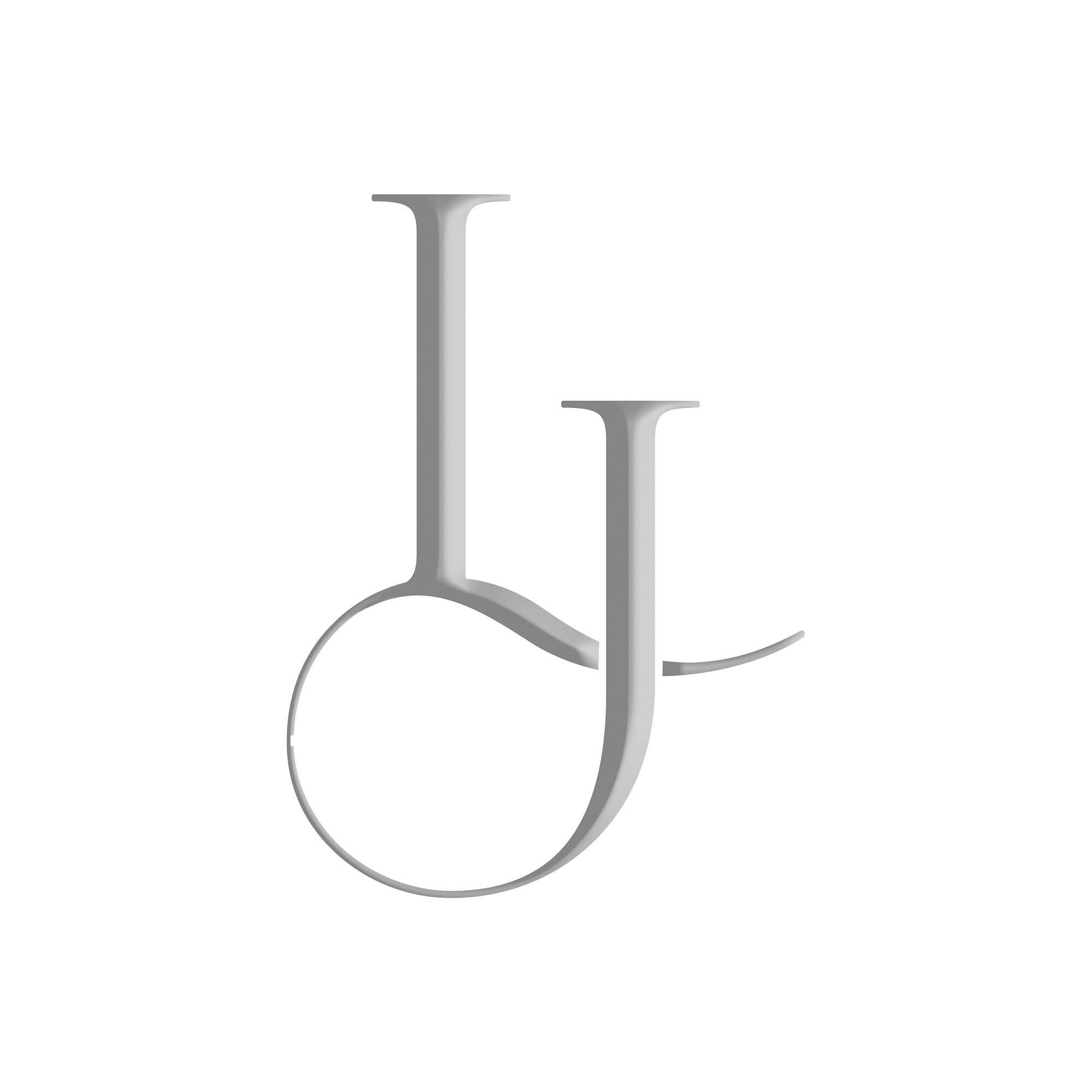 Custom LJ JL Interlocking Wedding Monogram Logo Printable Digital ...
