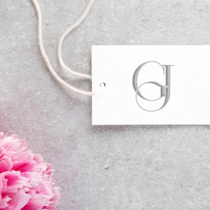 Custom Interlocking GJ JG Wedding Monogram Printable Digital Download image 5