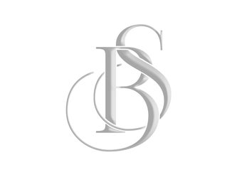 Custom Interlocking BS SB Wedding Monogram Digital Download