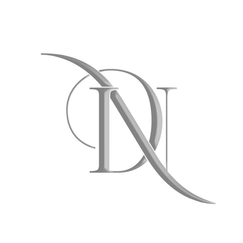 Custom Interlocking DN ND Wedding Monogram Logo Printable Digital Download image 1