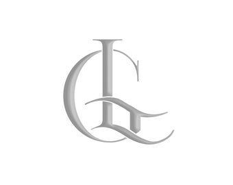 Custom interlocking GL LG Wedding Monogram Logo Printable Digital Download