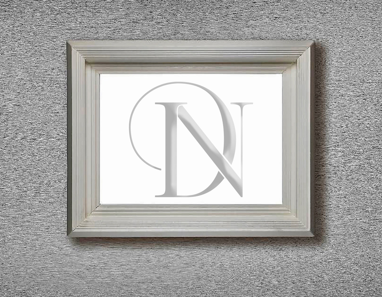 Custom Interlocking ND DN Wedding Monogram Printable Digital Download