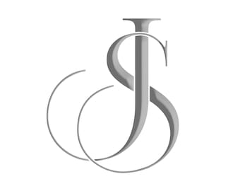 Custom Interlocking JS SJ Wedding Monogram Logo Printable Digital Download