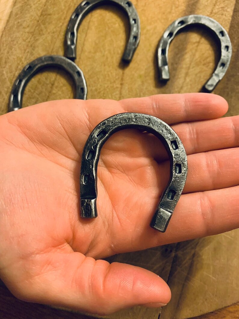 Miniature Horseshoes Set of 4. Little Leprechaun Horse Shoes Etsy