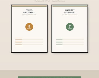 Electrician Business Set PDF | Inspection Report, Quote, Invoice Template, Trade A4 Bundle