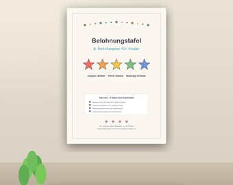 Children's Reward Chart | Chore Chart Printable A4 PDF
