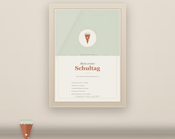 Back-to-school set PDF | School cone fact sheet, countdown cards A4