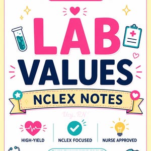 Lab Values Cheat Sheet