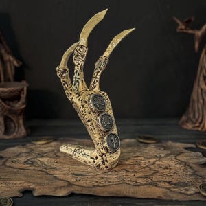 Ivory Dragon Claw, 3D print, The Elder Scrolls V Artifact Replica, Digital files, Shelf and Table Decor